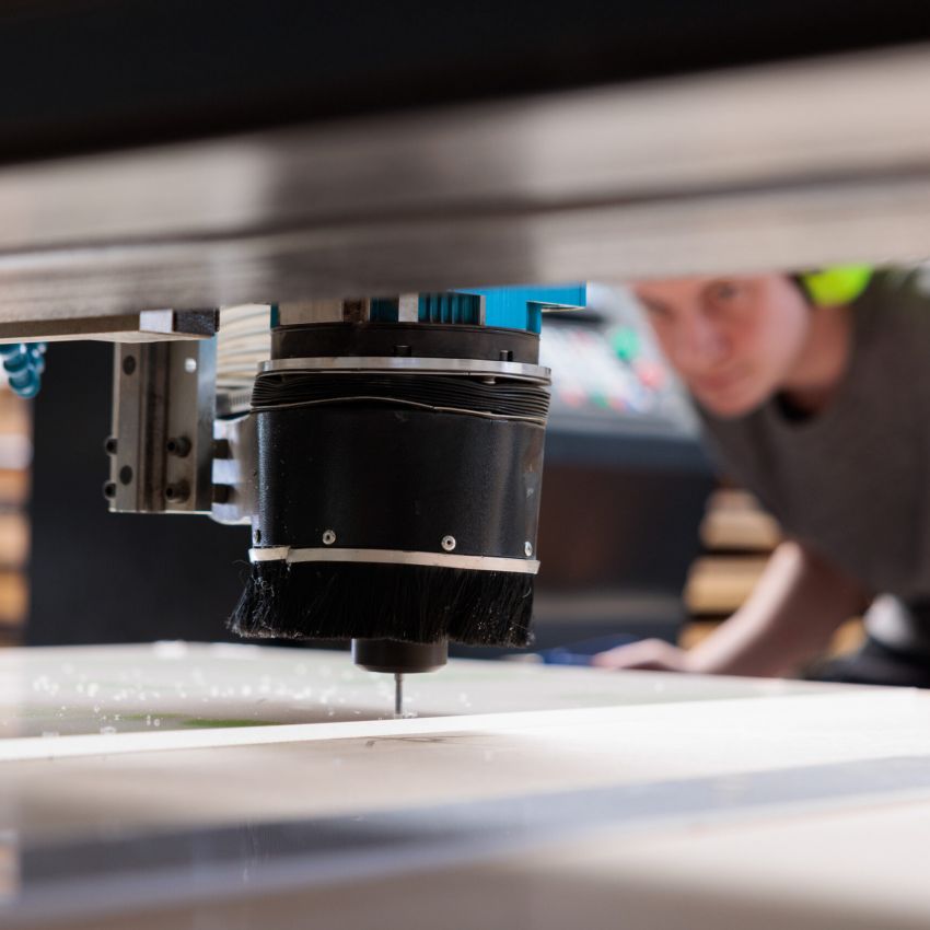 Kunststoff Fräse Produktion